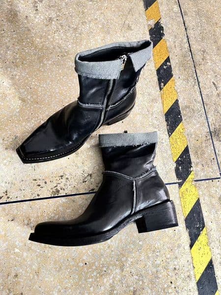 Designer Dress Shoes Men High Top Boots Pointed High Heels Solid Color Chelsea Boots Fashionable Comfortable Men Boots
