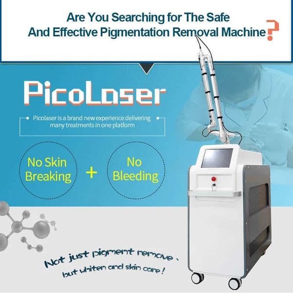 Strong Power 3000W Picosecond Laser Painless Tattoo Removal Eyebrows Washing Nd Yag Pico Skin Rejuvenation Pigment Remover Black Doll Treatment
