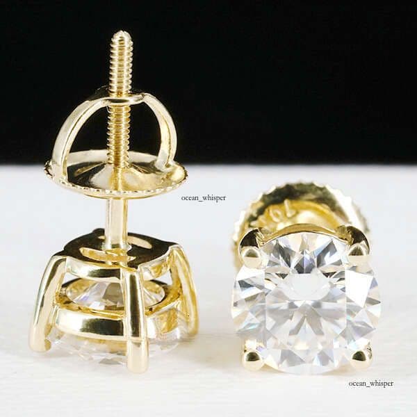 Manufacturer Price 0.1ct-10ct S925 Men and Women VVS Moissanite VVS Moissanite Stud Earrings