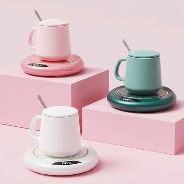 Intelligent Constant Temperature Warming Coaster Coffee Mug Warmer with 3 Temperature Settings Portability USB Cup Warmer 251204