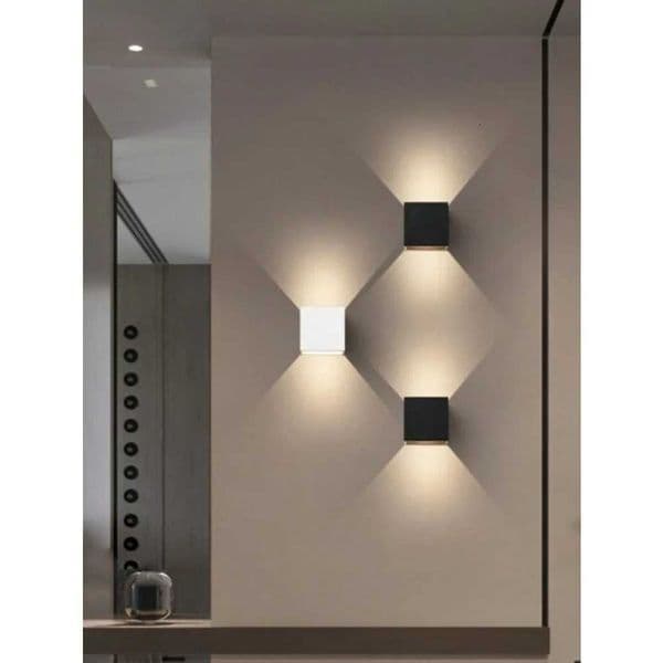6W LED Creative Wall Light Indoor Aluminum Black/White Long-Life Energy-Saving LED Wall Lamp Suitable for Bedroom Living Room Z251210