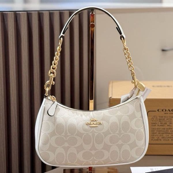 Designer Bag Luxury Bag Polene tabby teri bag Shoulder Bag Women Classic Old Flower Crossbody Bag Casual Handheld vintage bag Half Moon Bag Smooth Leather