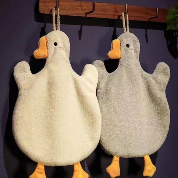 1PC Cartoon Goose Hand Towel Kitchen Bathroom Hand Towel Hanging Type with Super Water Absorption Quick Drying It Is Hard 251202