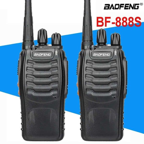 2/4PCS Walkie Talkie Baofeng BF-888S UHF 16CH BF888S 2-Way Ham Portable Radio Transceiver Receiver BF 888S For Building Hotel M251210