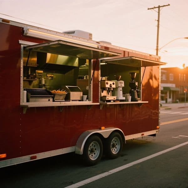 Custom Stylish Small Food Trailer Mobile Fast Food Cart Coffee Ice Cream Truck Food Trailer with Full Kitchen Equipments