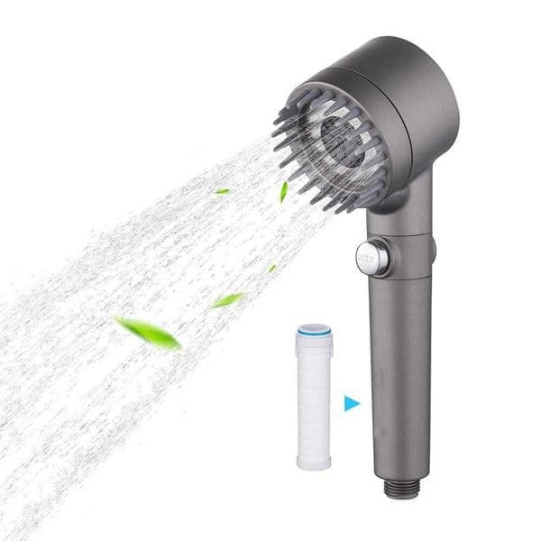 Shower Head Adjustable 3 Mode High-Pressure Shower heads One-key Stop Water Saving Massage Eco Shower Head Bathroom Accessories T251210