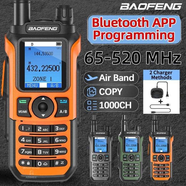 Baofeng UV-21 PRO Walkie Talkie Multi Band 1000CH AM FM Programming NOAA VOX Wireless Copy Frequency V3 Two Way Radio M251210