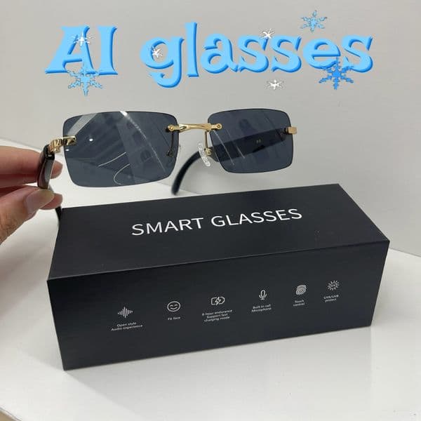 AI Unisex AI Smart Glasses, built-in Bluetooth headset, supports music playback and calls.