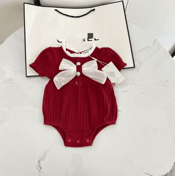 2026 New Baby Romper Toddler Jumpsuit Kids Lapel Single Breasted Jumpsuits Designer perfume Infant Onesie Newborn Casual cologne Clothes Adc