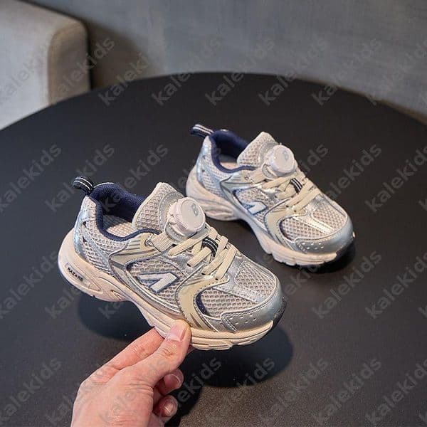 Designer Kids Shoes Luxury Childrens Casual Sneakers Double Layer Mesh Casual Shoe Boys Buckle Walking Shoes Girls Running Shoes DLD2512103J260516
