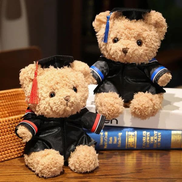 Doctors Clothing Teddy Bear Doll Plush Toy Small Sitting Bear Doll Boys Girls Students Graduation Gift251209BJ