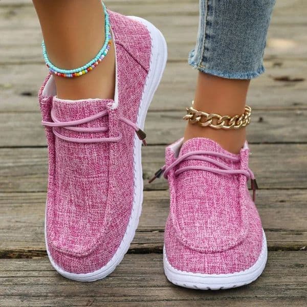 2024 Autumn Women Casual Comfortable Flat Shoes Women Solid Lace-up Loafers Women Fashion Sports Shoes Zapatos De Mujer 251201