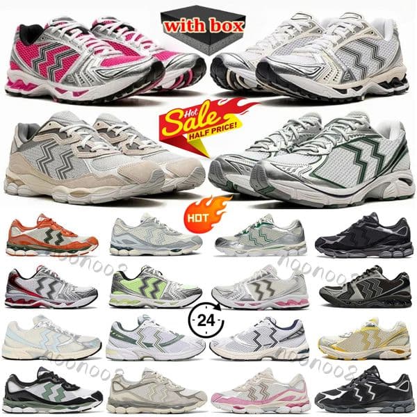 With Box Running Shoes Fashion Daily Outfit Sneakers Designer Cream Solar Power Pure Sier White Orange Mens Womens Outdoor Recreation Sports Trainers 36-46