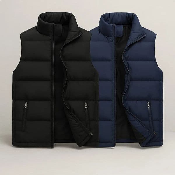 Fall Sleeveless Vest Winter Autumn Casual Zipper Waistcoat 251112