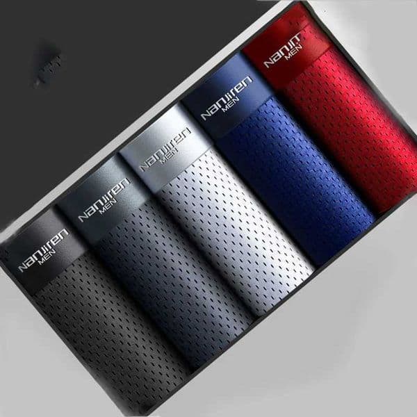 4pcs Mens Boxer Shorts Ice Silk Underwear Plus Size Underpants Cool Breathable Sexy Slim Panties Mesh LingerieT251211