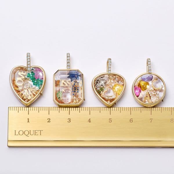 European And American Retro Personalized Fashion Necklace Designer Necklace Box Pendant Necklace Can Be Opened DIY Pendant Hollow Design Transparent Box 18K Gold