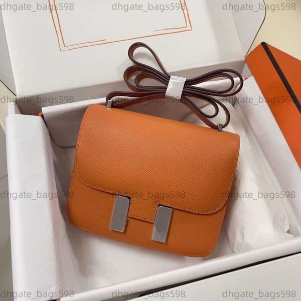 10a Mirror Top Quality Exempt From Customs Duty Designer Handprint H buckle Leather Crossbody Bag for Women