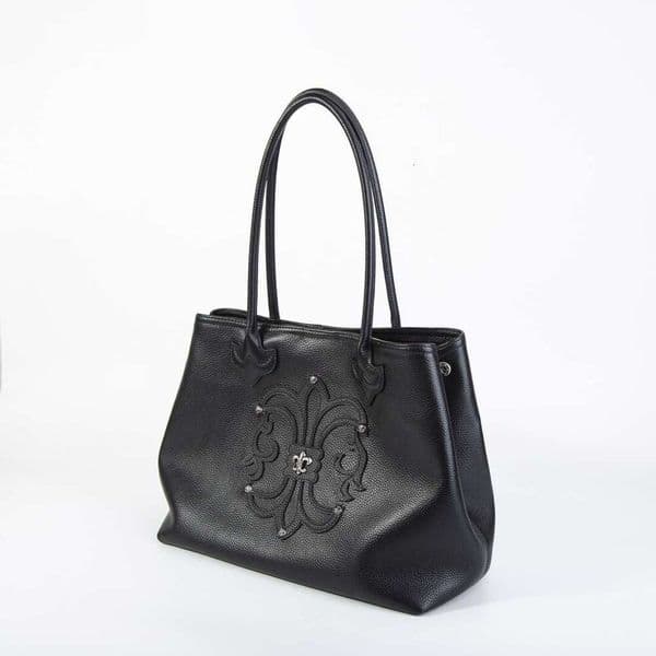 CH bag Chrome bag CHearts bag Cro X Scout Flower Top Layer Cowhide Tote Shopping Retro High-Quality Texture Large Capacity Genuine Leather Shoulder Bag