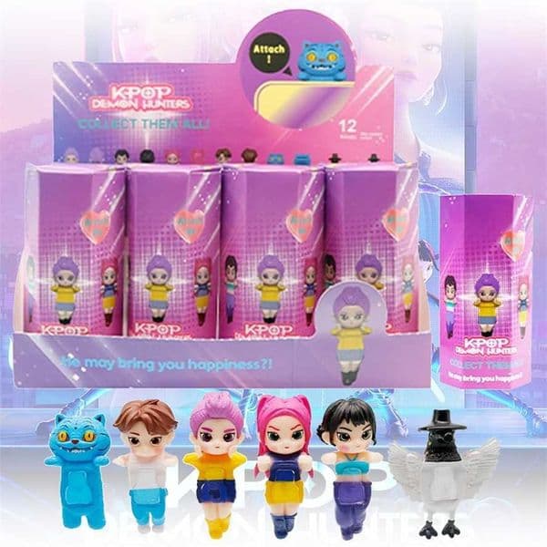 New K-pop Demon Hunters Blind Box Devil Saja Collect Anime Figure Party Cosplay Gaming Cartoon Huntrix Decorative Christmas Gift