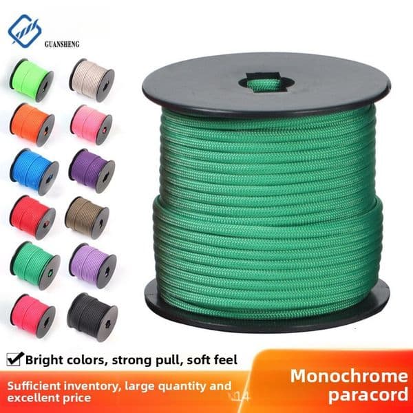 Guangsheng Cord 4mm* 31m Paracord Outdoor Seven Nine Core Single Color Camping Emergency Tent Canopy Guyline Windproof