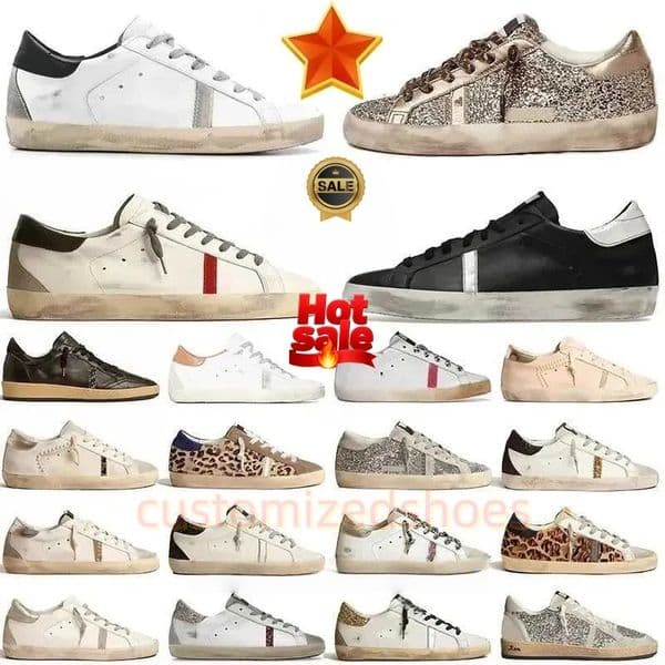 Designer shoes mena s shoe ttcasual Super-star 2024 Designer Shoes Old Shoe Loafers Sneakers Leather Italy Dirty Brand Women Men Ball Casual Star Trainers Top One 35-46