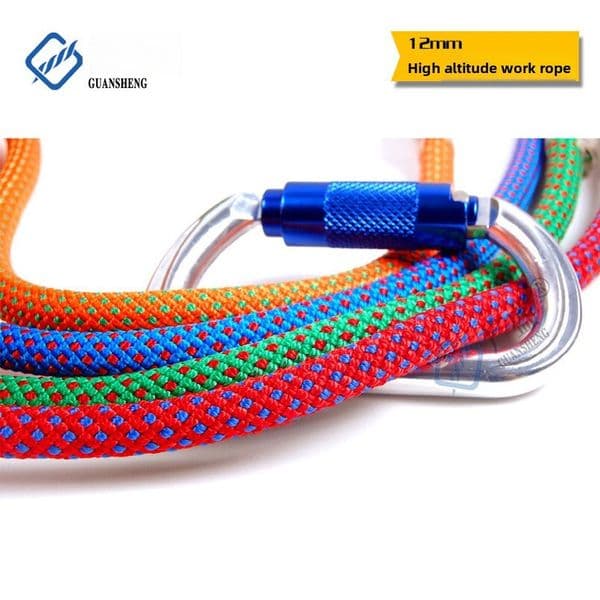 Guangsheng 12mm Climbing Exterior Wall Cleaning Auxiliary Polyester Rope Polyester Safety Rope