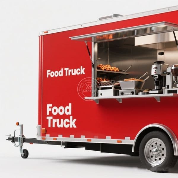 Hot Dog Concession Trailer Portable Mobile Fast Food Cart Catering Snack Truck Outdoor Vending Stand Sale