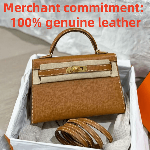 10A quality handbag mini kell bag Luxury Designer bag women genuine leather shoulder bag with lock and key Fashion pochette cowhide tote bag Evening Bags 22cm purse