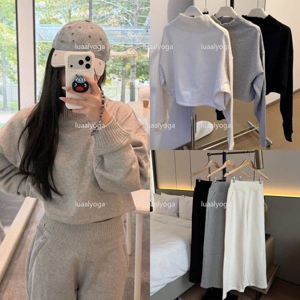 Hot Women Yoga Pant Casual Loose Sweatpants Straight Leg Wide Leg Pants Feeling Slimming Legs Soft Fabric Straight Jogger workout Trousers