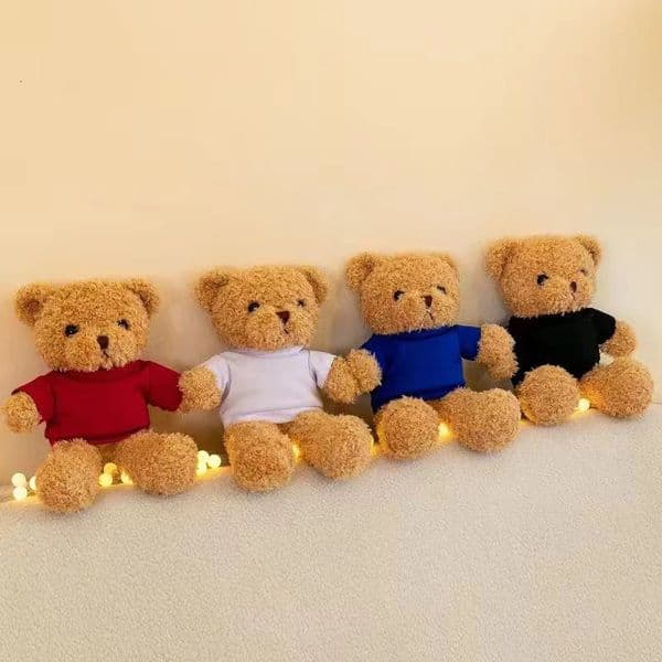 30cm Cute Wearing Sweater Teddy Bear Plush Toy Adorable Stuffed Animal with Soft Teddy Bear Perfect Gift for Girlfriend and Kids251209BJ