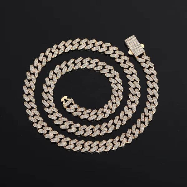 OUGEPHELI Moissanite Cuban Chain Miami Link Bracelet 8mm 2 Rows S925 925 Sterling Silver GRA VVS D Color Cadena Cubana