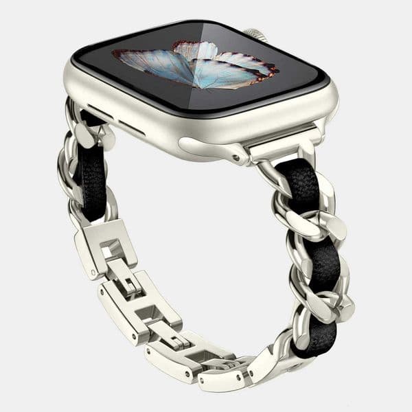 Stainless Steel Strap for Watch Band 49mm 42mm 40mm 44mm Metal Bracelet iWatch Series 9 8 7 6 SE 5 4 3 2 1 tra 2 1 Strap Y251212