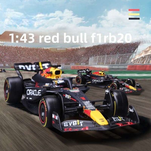 1:43 Scale Red Bull Rb20 F1 Racing Alloy Model Formula Ornament Toy Car