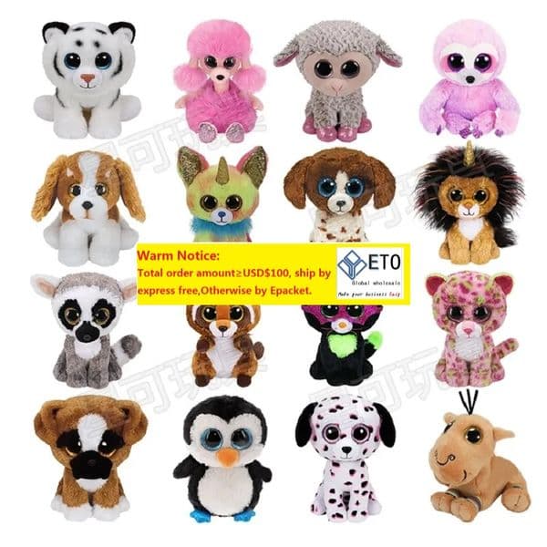 Manufacturers wholesale 40 styles of unicorns owls big-eyed plush toys cartoon animation movies animals children's gifts ZZ