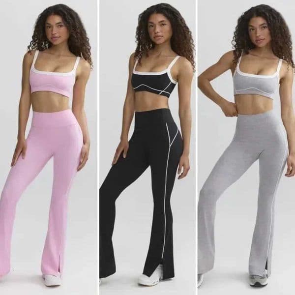 Seamless Yoga Sets Sports Fitness High Waist Hip-lifting Flared Pants Backless Bra Suits Workout Gym Leggings Sets for WomenT251212