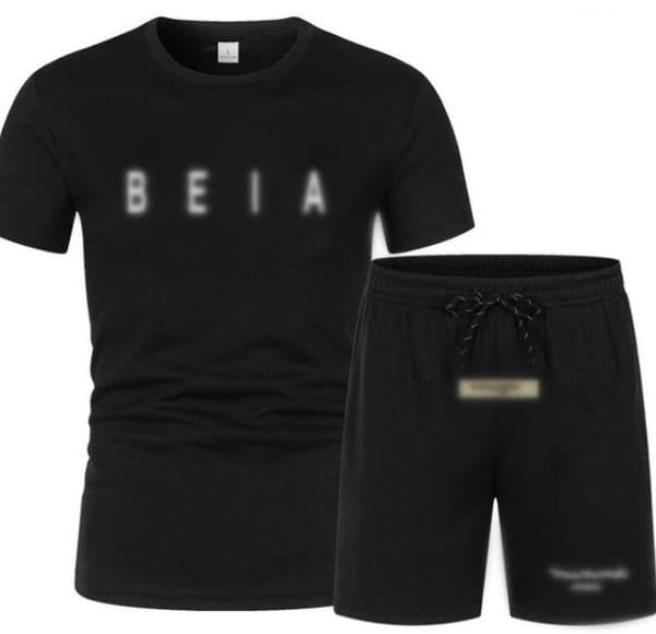 Designer Tracksuit Mens T-Shirt and Shorts Sets Summer Fashion Cotton Casual Short Sleeve Tees Outdoor Streetwears Male Sportwears
