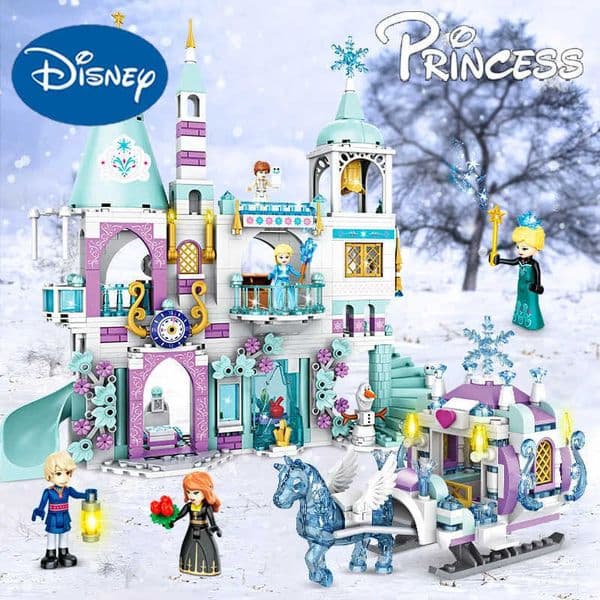 Friends Princess Luxury Ice Castles und House Movies Winter Snow Horse Figures Building Blocks Set Toy For Girls Diy Gift H251212 Y260515