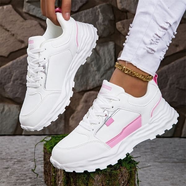 Sneakers Women Lace Up Flats Ladies Outdoor Running Walking Shoes Comfortable Breathable Female Footwear Big size zapatos mujer 251205