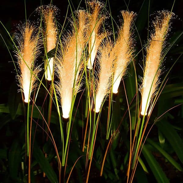 LED Solar Garden Lamp Waterproof Reed Light Outdoor Lawn Yard Garden Christmas Decoration Light Decor Solar Power Lights