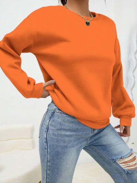 Solid Color Multicolor Woman Hoodie Casual Comfortable Clothing Loose Trendy Sweatshirt Autumn Crewneck Female Pullovers 251205