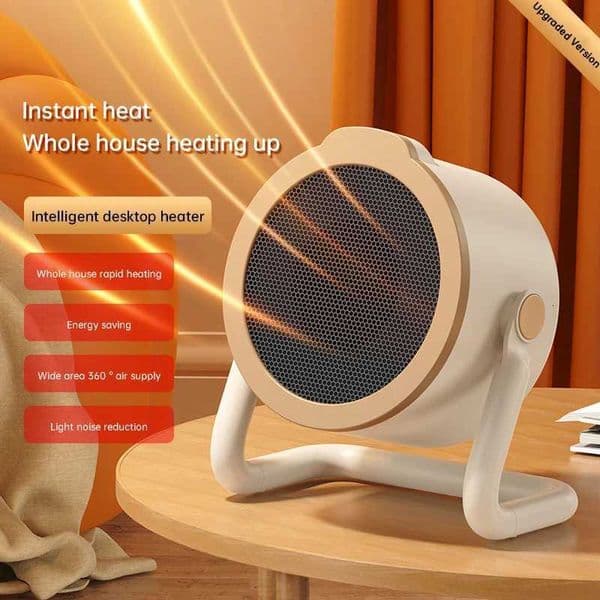 New 500W Portable Desktop Electric Heater Warm Air Blower Heating Ceramic Space Heater With Tip Over Protection For Home Use Z251212