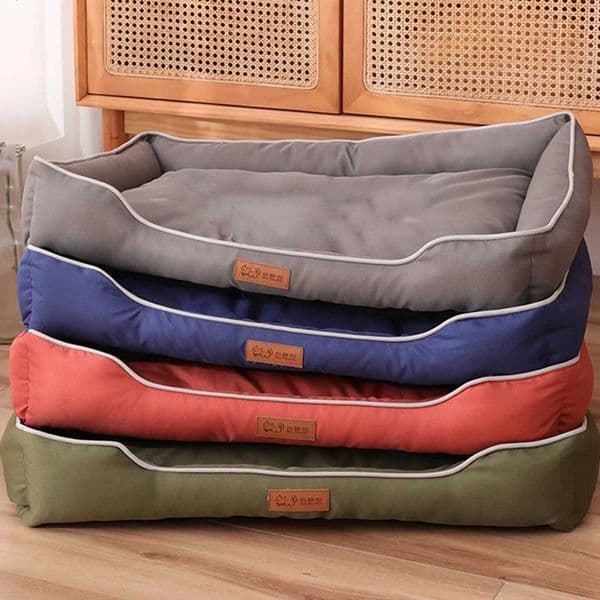 Four Season Square Dog Bed for Large Dog Mattress Bite-resistant Cat Bed Soft Thicke Dog Bed Waterproof Sofa Pet House H251212