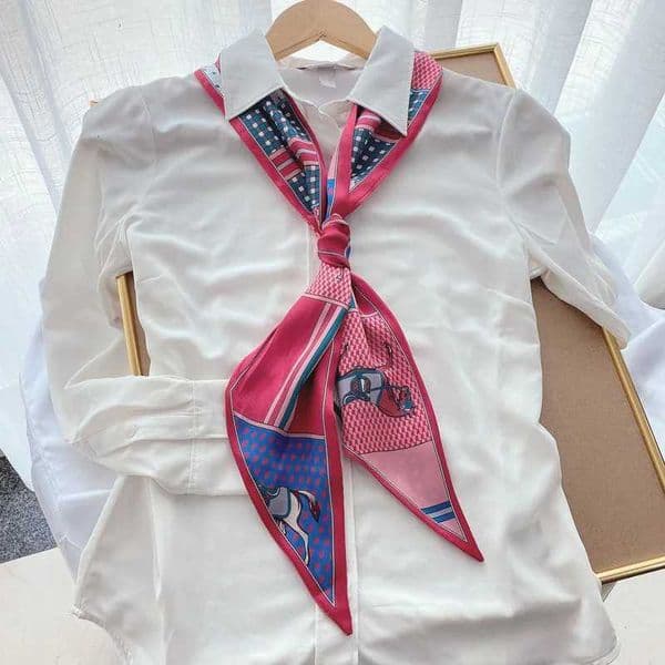 Luxury Long Silk Scarf Bag Tie Lady Neck Skinny Scarves Hairband Foulard Horse Print Brand Women Neckerchief Ribbon Z251212