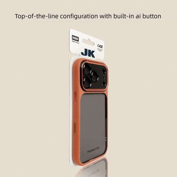 Ai Button Compatible with iPhone Apple 17 New Starry Orange Metal Lens 17 Pro Max Transparent Black 15 Luxury High-end 14 Full Coverage Anti-drop 13 Protective