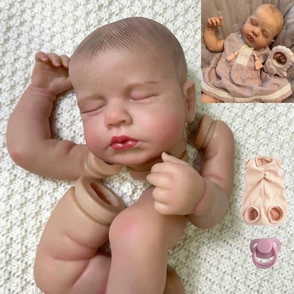 2026 New 20-Inch Reborn Doll 3D Painted Mold Loulou Painted Kit - Handmade Collectible Toys