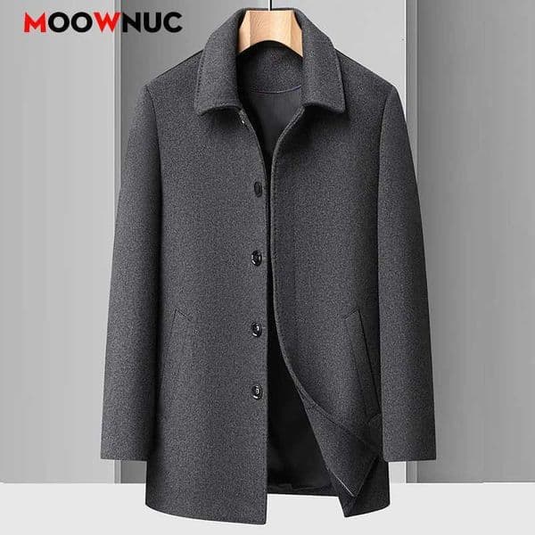 Mens Jacket Wool Coat Men Autumn Mens Clothing Overcoat Mens Woollen Trench Coat Winter Coat Warm Overcoat Male Long StyleT251213