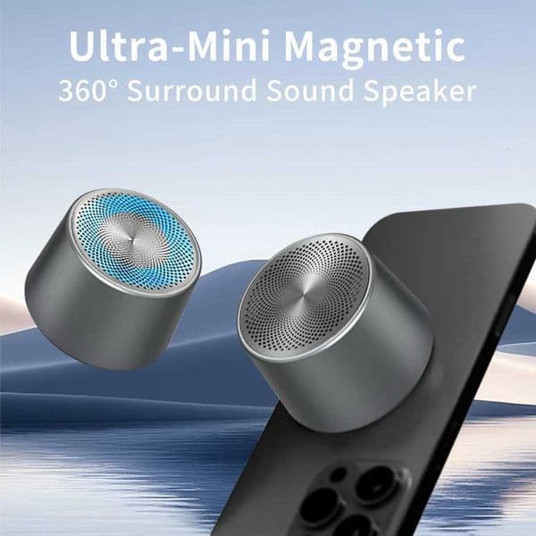 Mini Wireless Bluetooth Speaker Portable Magnetic Loudspeaker with RGB Light for Bathroom Outdoor Camping Travel Stereo Sound X251213