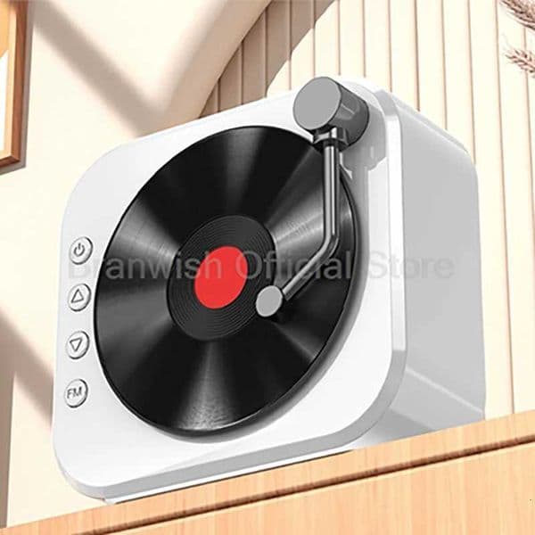 5W Vinyl Bluetooth Speakers 800mAh Sound Box Retro Record Player Design 4H Playtime TF AUX USB Input For Home Decor Gift Karaoke X251213