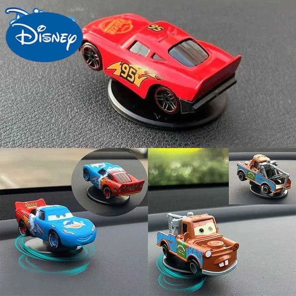 Disney Pixar Cars 3 Lightning Mcqueen Drift Rotation Decoration Automotive Dashboard Turning Automotive Center Console prop gif H251213