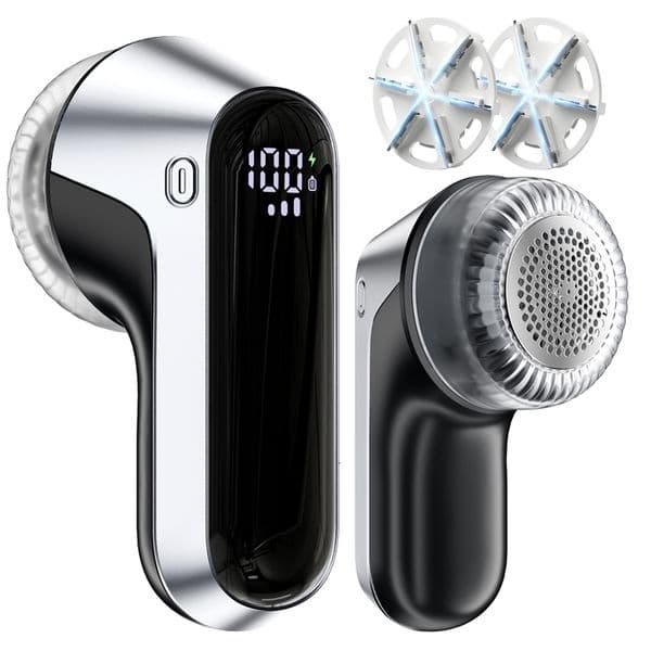 coldSky Fabric Shaver Rechargeable Lint Shaver with Digital Display Portable Sweater Defuzzer with 3 Speeds for clothes Sweater 251204CJ